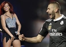 Slavný fotbalista a ještě slavnější zpěvačka. Utvoří Karim Benzema a Rihanna nový pár?