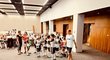 Olomouckou fotbalovou školu v&nbsp;neděli navštívili reprezentanti, sto dětí v&nbsp;prostorném sálu NH hotelu nadšeně vítalo Adama Hložka a Davida Zimu