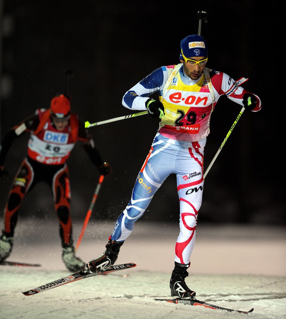 Martin Fourcade vyhrál závod s více než dvacetivteřinovým náskokem