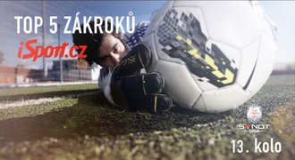 TOP 5 zákroků 13. kola: Bičík zaváhal, pak si napravil reputaci