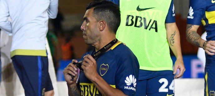 Carlos Tévez v dresu Boca Juniors