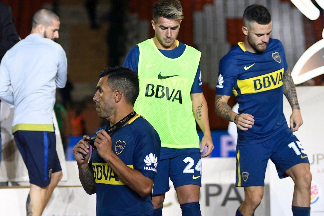 Carlos Tévez v dresu Boca Juniors