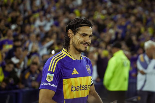 Edinson Cavani v dresu Boca Juniors Edinson Cavani v dresu Boca Juniors
