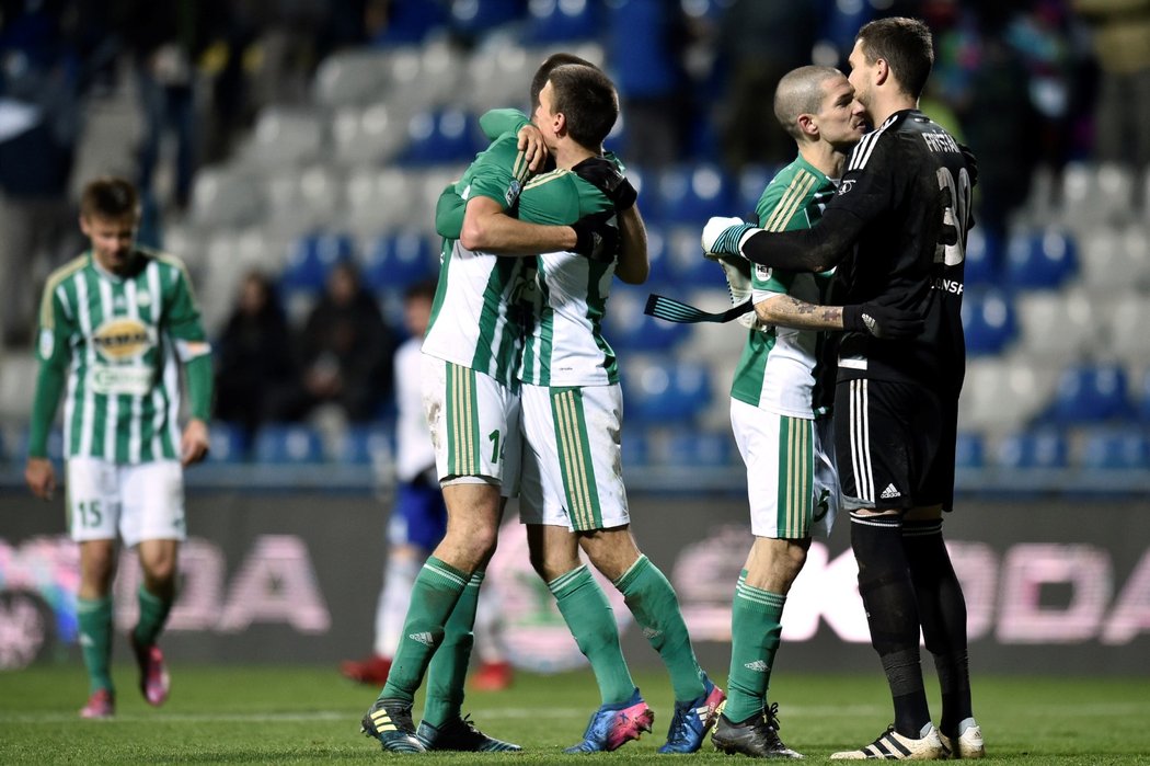 Radost Bohemians po výhře v Boleslavi