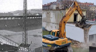 V Ďolíčku se bourá. První kotel byl na dřevě, tribuna ustoupila Tině Turner