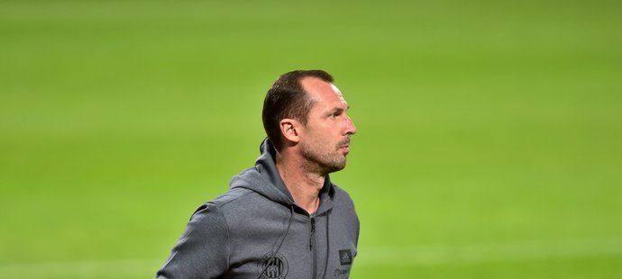 Trenér Sigmy Olomouc Radoslav Látal během utkání proti Bohemians