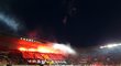 Stadion v Edenu při utkání Slavie s Vršovicemi