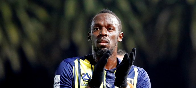 Legendární jamajský sprinter Usain Bolt se snaží prosadit jako profesionální fotbalista