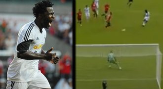 Bony má první gól v Premier League, Swansea nestačila na United