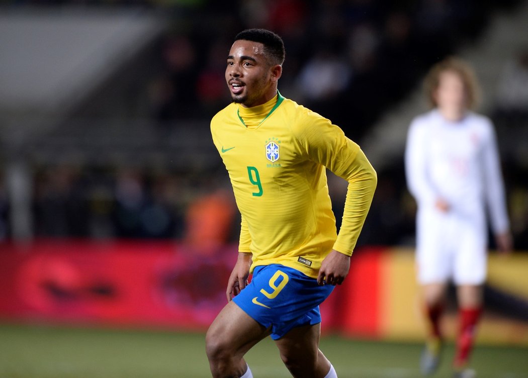 Autor dvou brazilských gólů proti České republice Gabriel Jesus