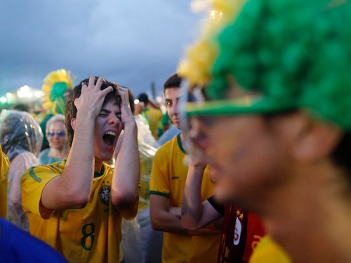 Celá Brazílie smutní, Němci uštědřili domácímu výběru sedmigólový výprask