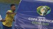 Rozzuřený Gabriel Jesus po vyloučení ve finále Copa América