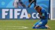 Brazilský útočník Neymar po utkání s Kostarikou podlehl emocím a rozplakal se