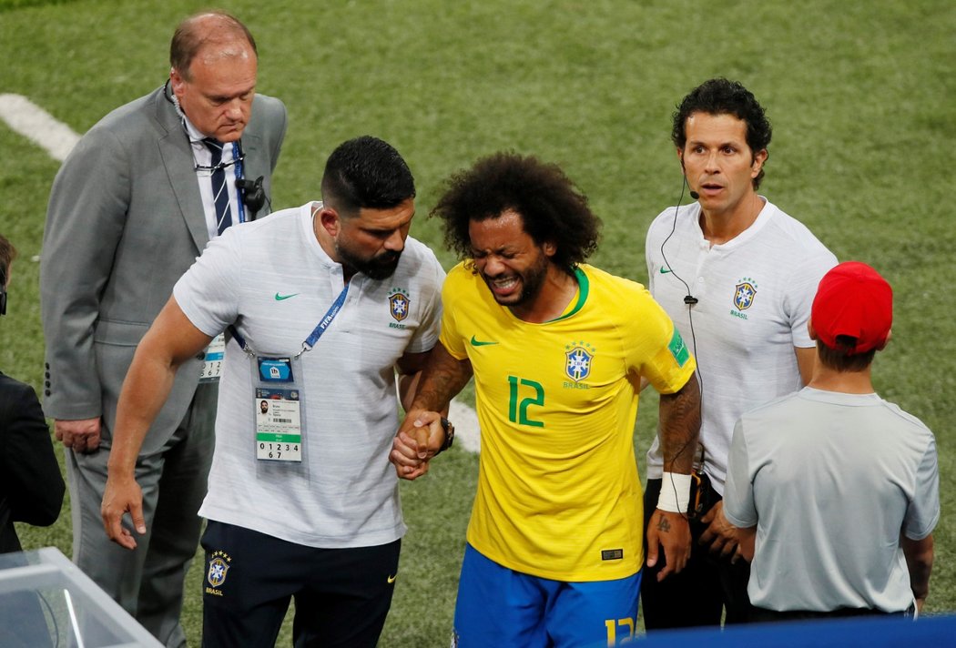 Marcelo v posledním utkání proti Srbsku střídal kvůli bolesti zad