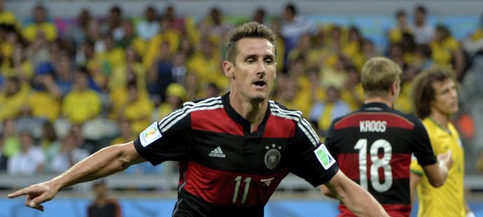 Německý fotbalista Miroslav Klose se stal historicky nejlepším střelcem světových šampionátů