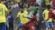 Neymar se zranil během přípravného utkání s Katarem