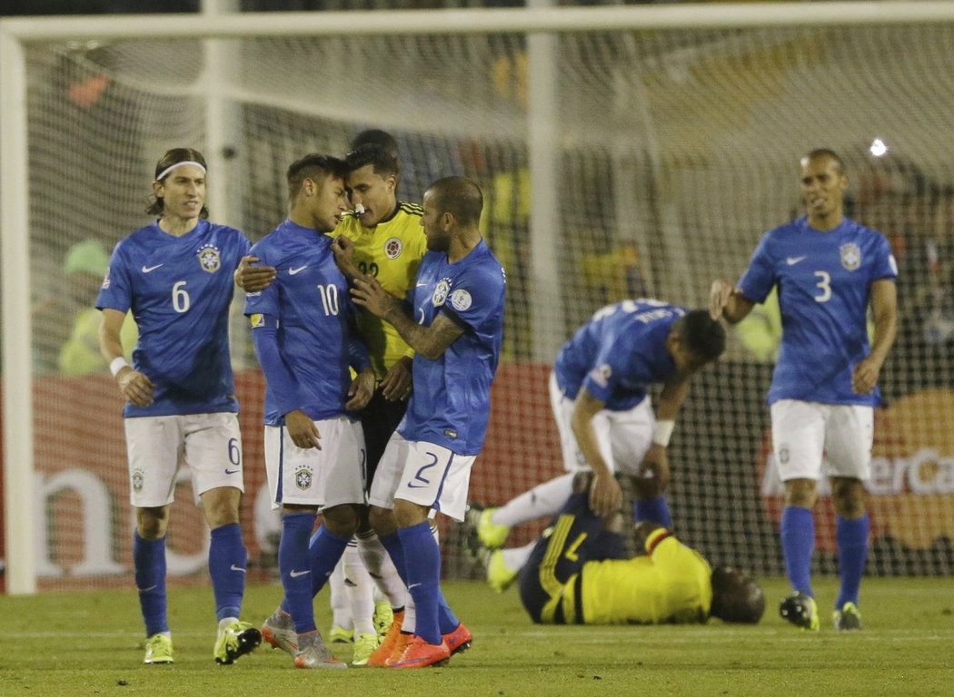 Strkanice, po níž byl Neymar vyloučen