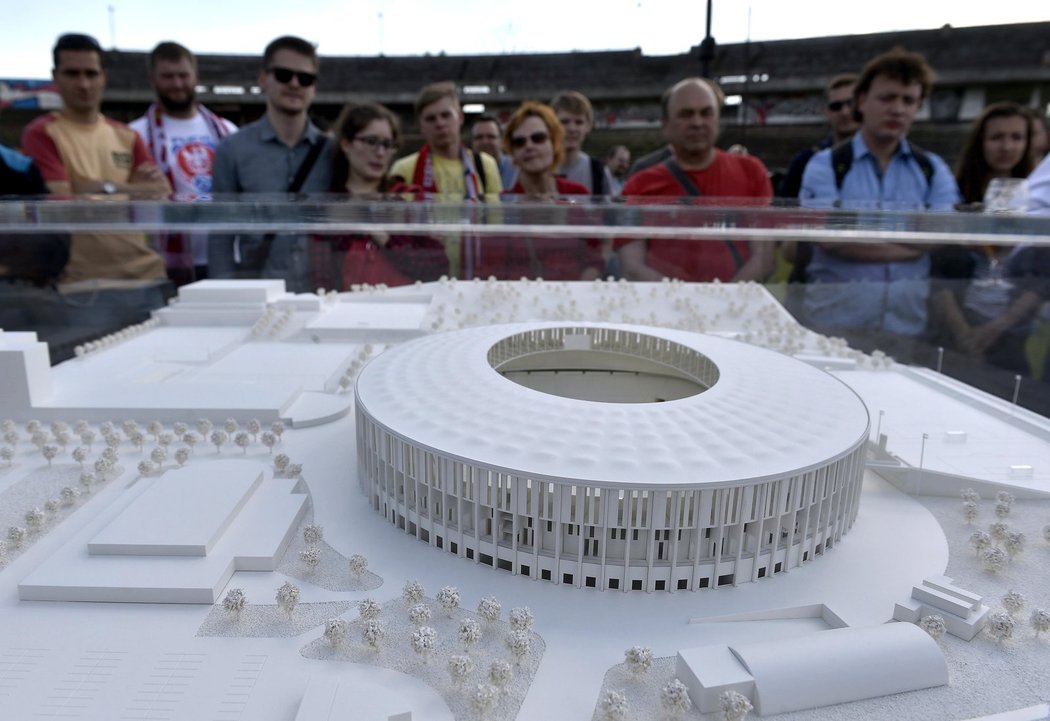 Brněnští fanoušci se mohli před duelem s Jihlavou seznámit s maketou nového stadionu za Lužánkami