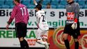 Radost Tijani Belaida po vstřelené brance