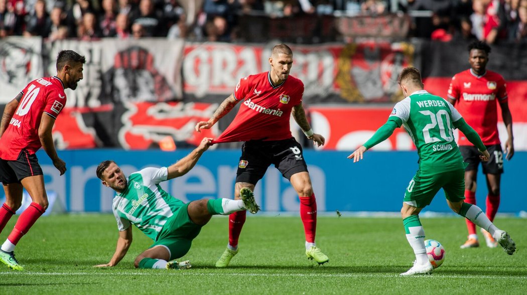Bayer Leverkusen v domácím souboji s Werderem Brémy