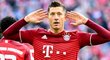 Lewandowski zařídil Bayernu tři body z penalty, Wolfsburg si zastřílel