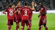 Bayern slaví vyrovnávací gól Lewandowského proti Mönchengladbachu
