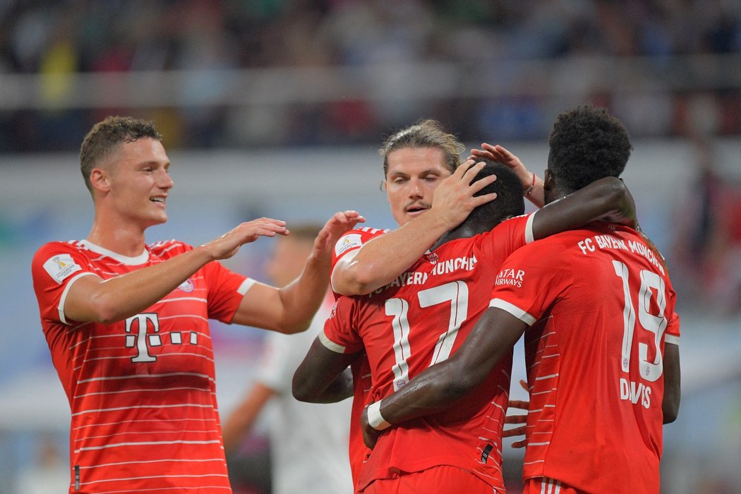 Bayern Mnichov v německým superpoháru porazil RB Lipsko 5:3