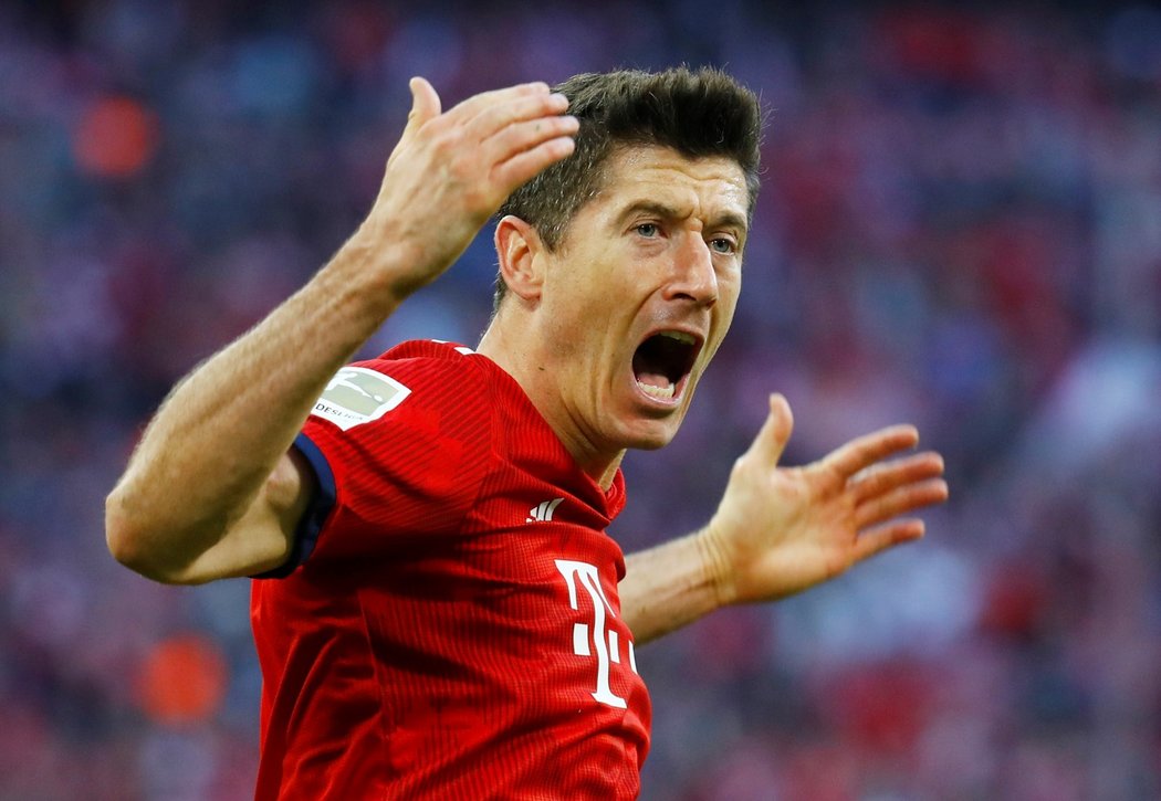 Velká radost Lewandowského ze vstřelené branky