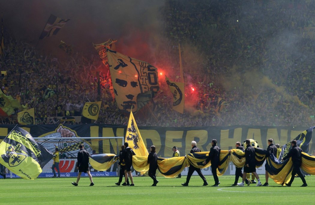 Fantastická atmosféra v Dortmundu