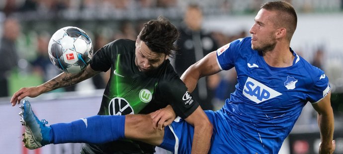 Pavel Kadeřábek přispěl k remíze Hoffenheimu s Wolfsburgem gólovou přihrávkou