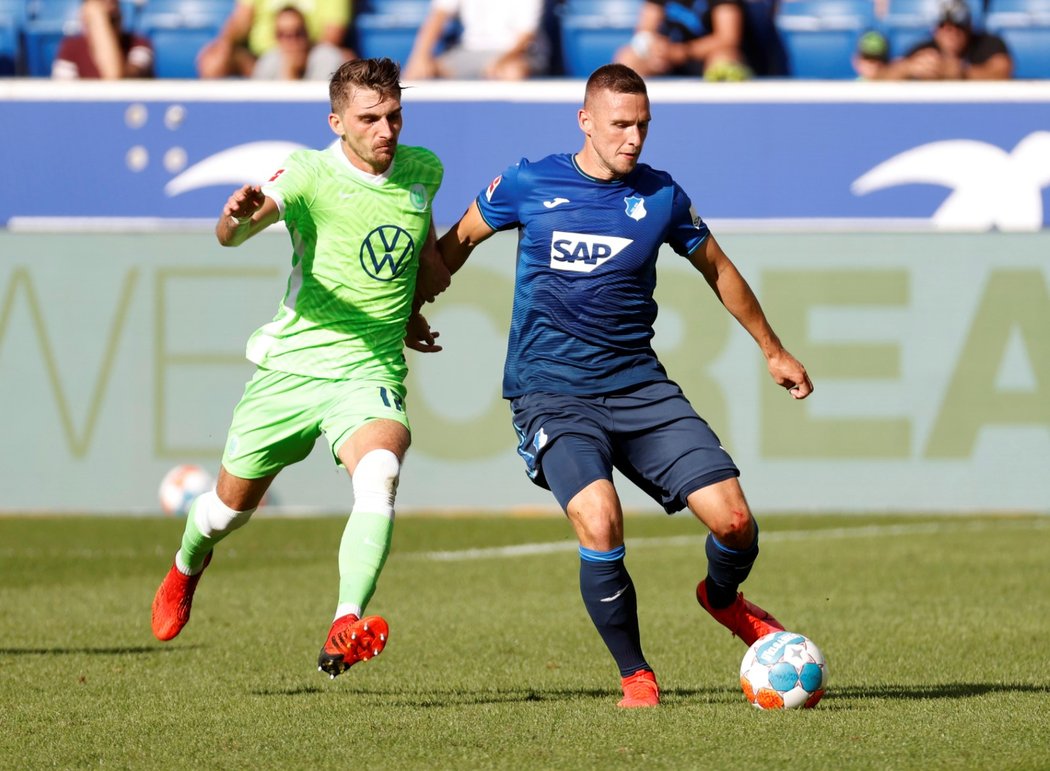 Pavel Kadeřábek se blýskl gólem a asistencí při výhře Hoffenheimu nad Wolfsburgem (3:1)