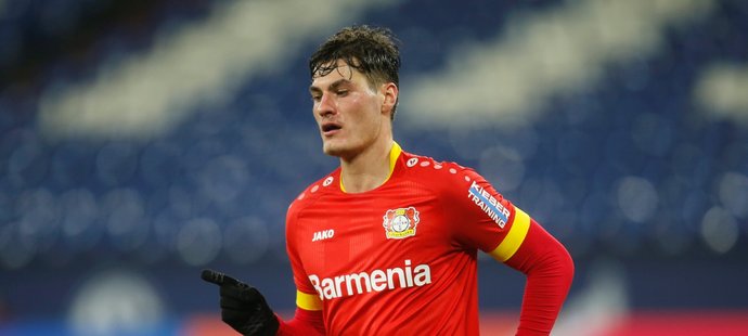 Patrik Schick v dresu Bayeru Leverkusen