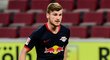 Timo Werner střílí třetí gól Lipska v utkání s Kolínem