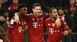 Bayern slaví gól Roberta Lewandowského