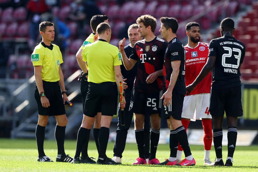 Fotbalisté Bayernu Mnichov nečekaně podlehli Mohuči