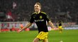 Andre Schürrle slaví vítězný gól Dortmundu na 3:2 v zápase proti Kolínu nad Rýnem