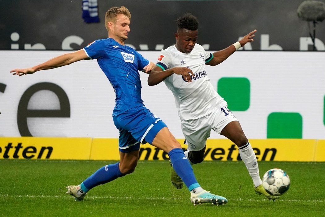 Fotbalisté Hoffenheimu porazili doma Schalke 2:0 a po 8. kole německé ligy jsou na jedenácté příčce.