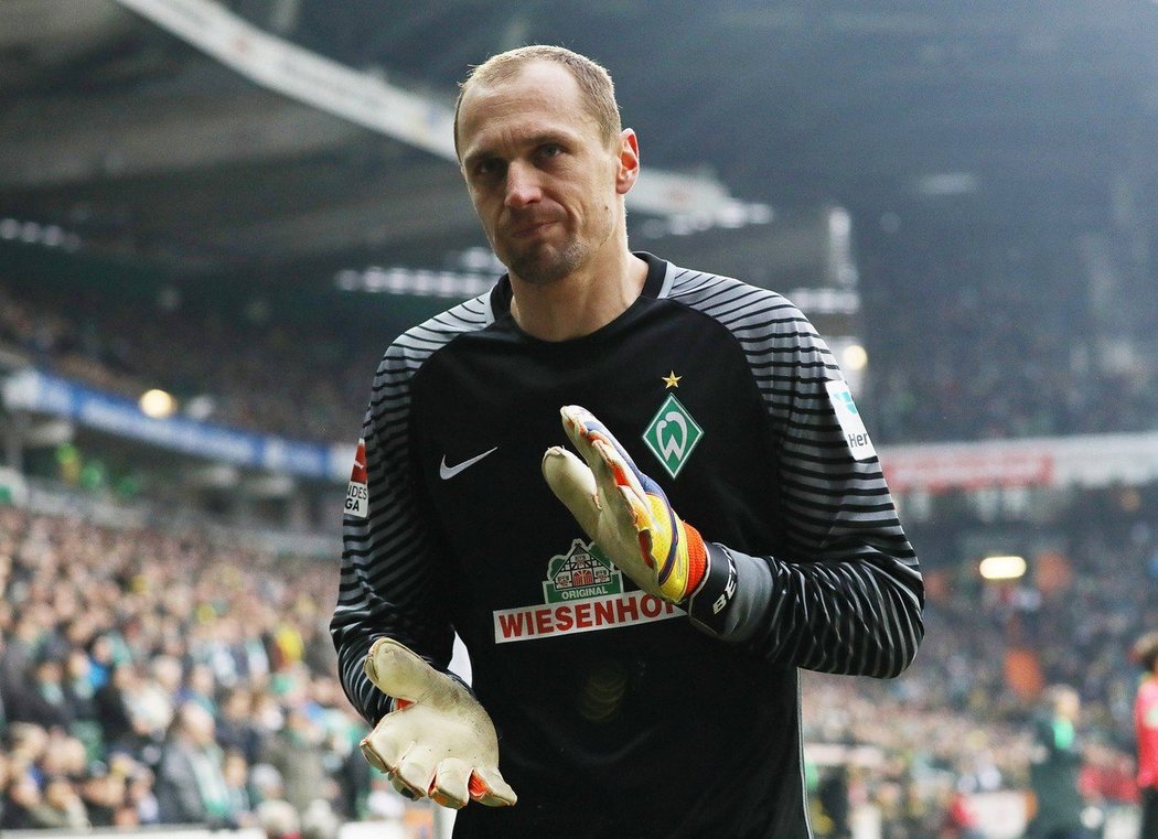 Brankář Werderu Brémy Jaroslav Drobný