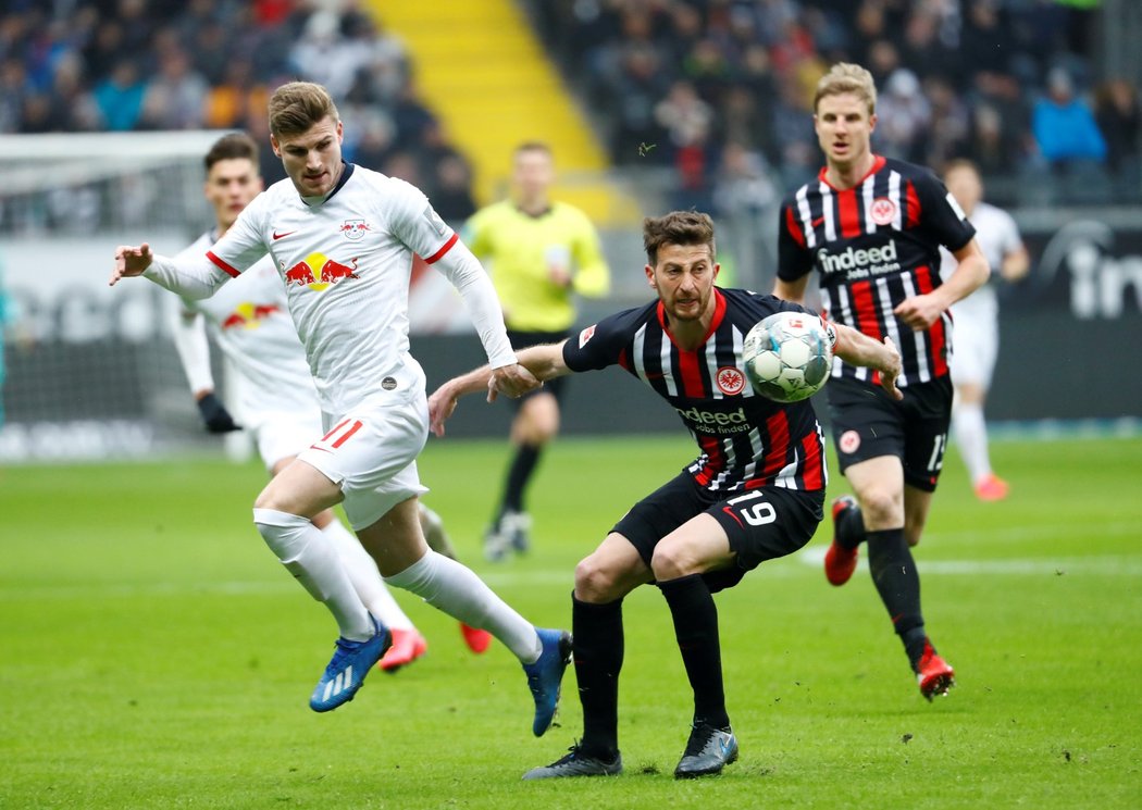 Eintracht Frankfurt porazil vedoucí tým bundesligy Lipsko