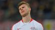 Útočník Lipska Timo Werner v duelu s Dortmundem neproměnil hned několik dobrých šancí