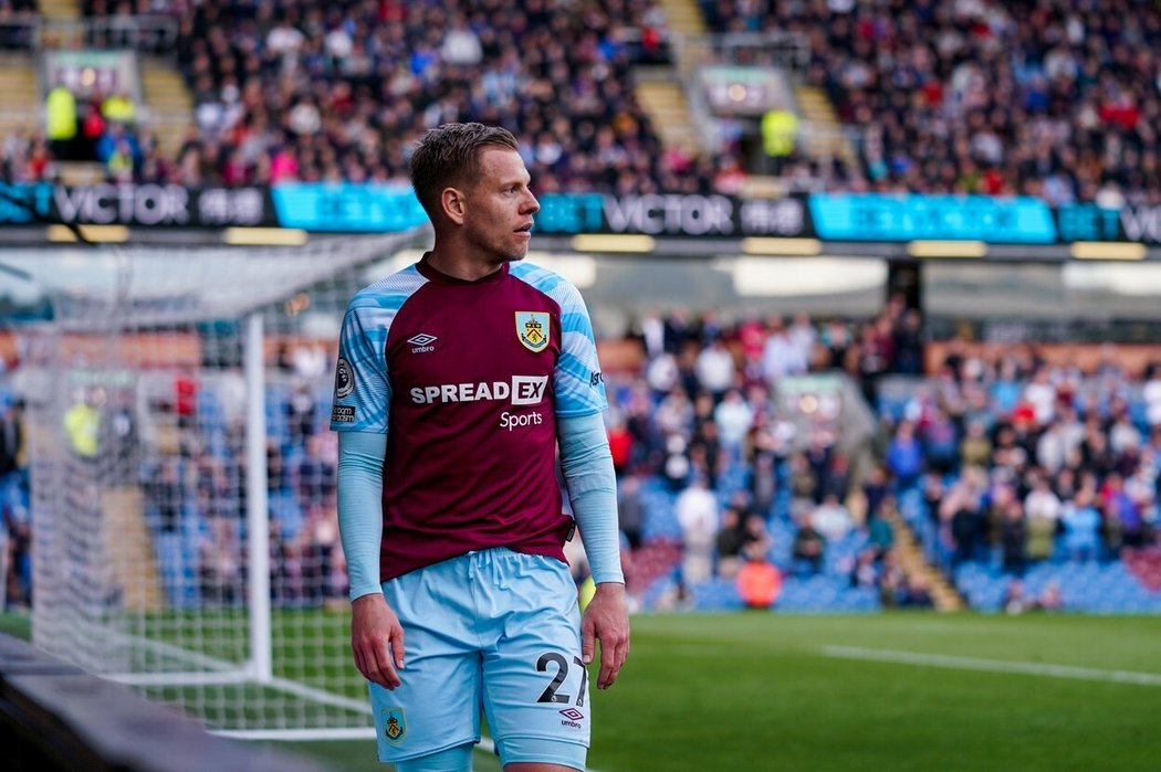 Matěj Vydra v dresu Burnley