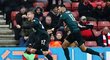 Gólová radost útočníka Burnley Matěje Vydry v utkání se Southamptonem