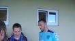 Hvězda West Hamu Andy Carroll před zápasem se Slováckem