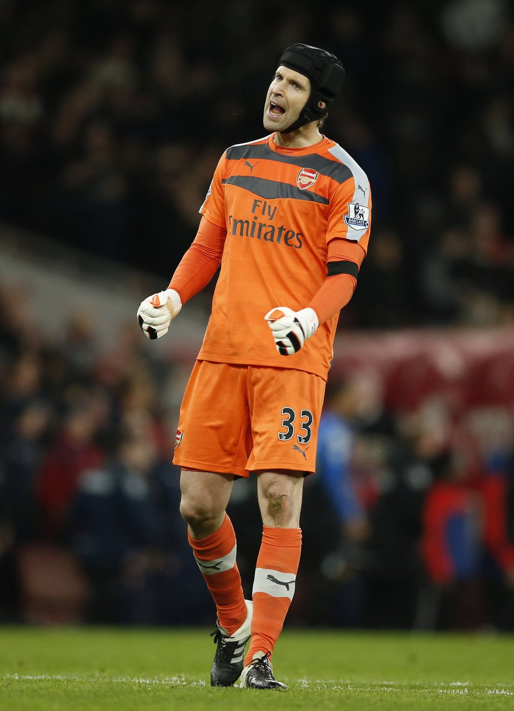 Petr Čech v dresu Arsenalu v utkání s Bournamouthem udržel rekordní 170. čisté konto v kariéře v Premier League