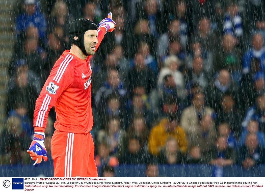 Petr Čech v brance Chelsea