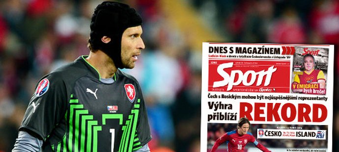 Petr Čech a Tomáš Rosický stále mají šanci překonat reprezentační rekord Karla Poborského