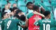 Hráči Palmeiras oslavují vstřelenou branku