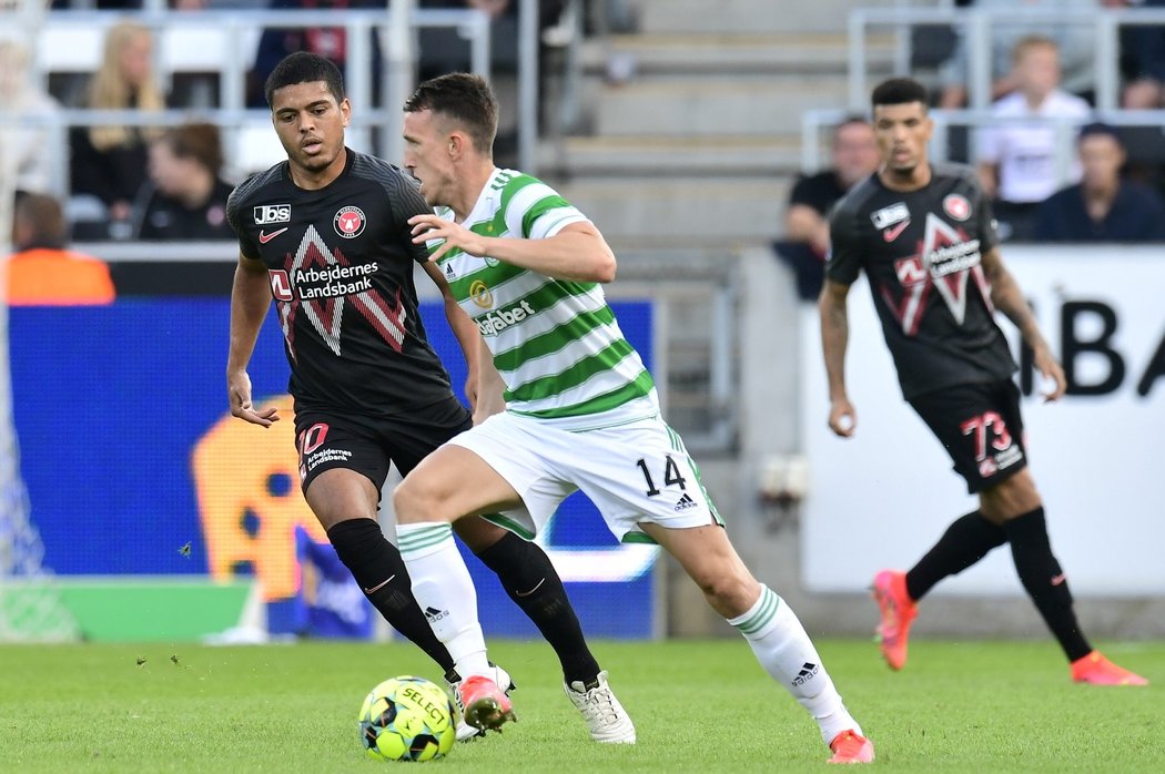 Fotbalisté Celticu v zápase s dánským Midtjylland