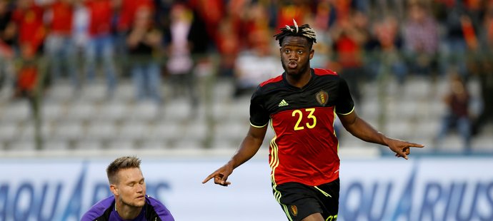 Michy Batshuayi vstřelil v utkání proti Česku první belgickou branku