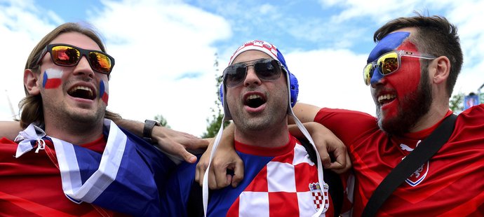Fanoušci Česka i Chorvatska si před vzájemným duelem rozuměli